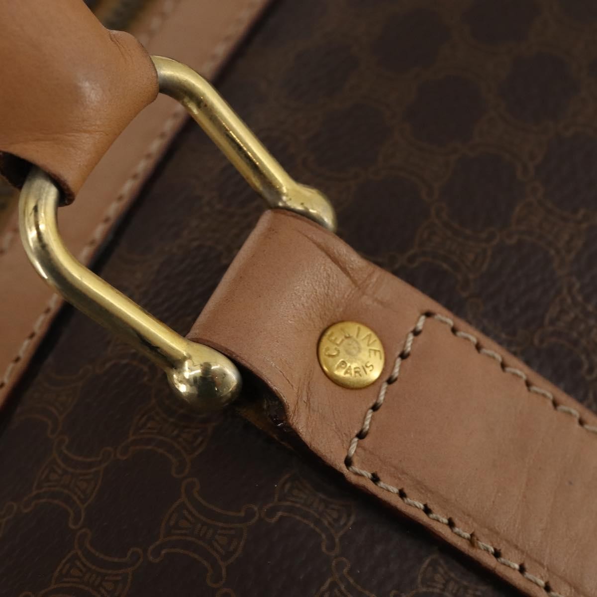 Celine Vintage Canvas, Brown, Canvas, Travel Bag