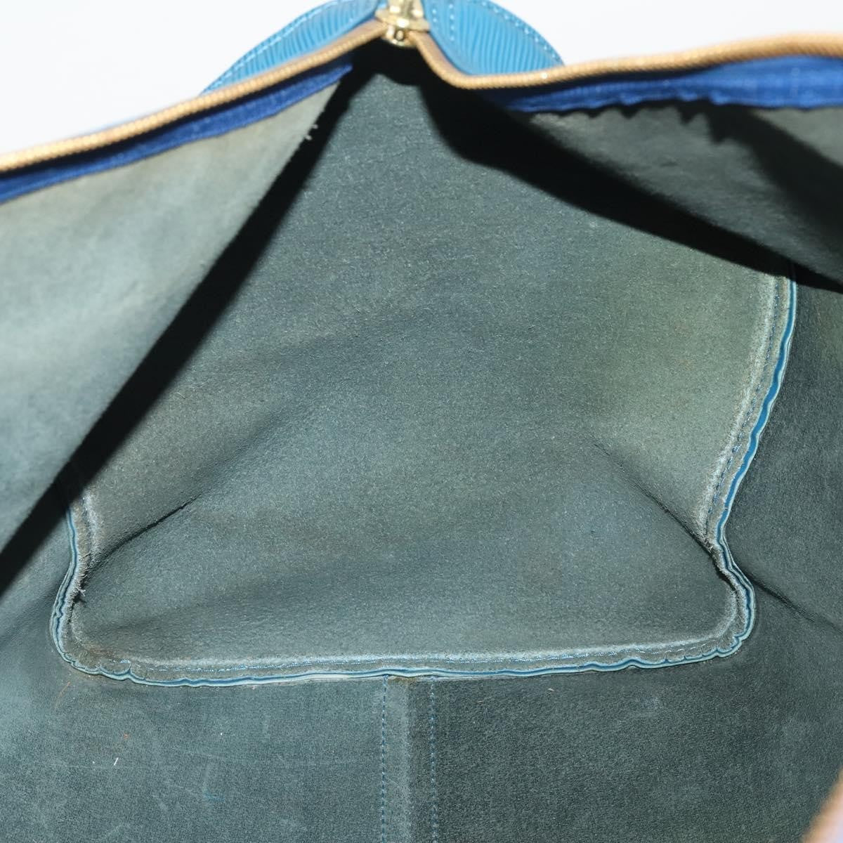 Louis Vuitton Keepall Epi Leather, Blue, Leather, Travel Bag