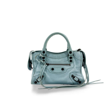 Balenciaga City Leather, Blue, Other, Handbag
