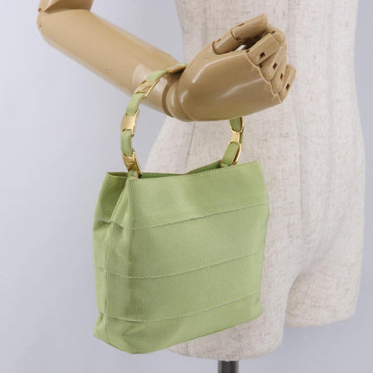 Salvatore Ferragamo Vala Canvas, Green, Canvas, Shoulder Bag
