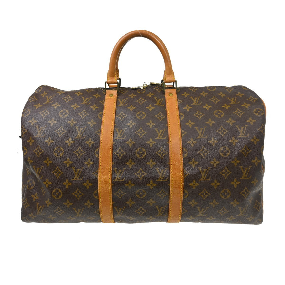Louis Vuitton Keepall Monogram Canvas, Brown, Canvas, Travel Bag