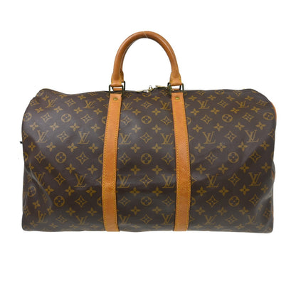 Louis Vuitton Keepall Monogram Canvas, Brown, Canvas, Travel Bag