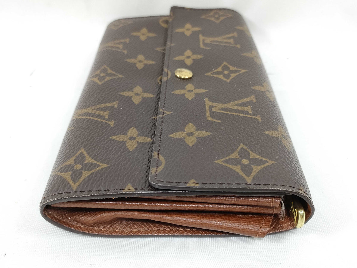 Louis Vuitton Sarah Monogram Canvas, Brown, Canvas, Wallet