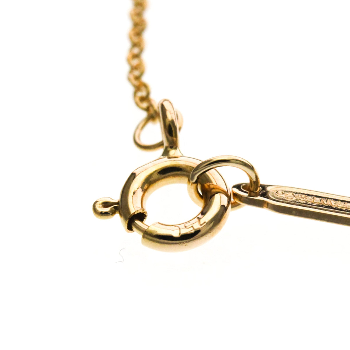 Tiffany & Co. Heart Key Pendant 18K Rose Gold with Diamonds, Gold, Pink Gold, Necklace