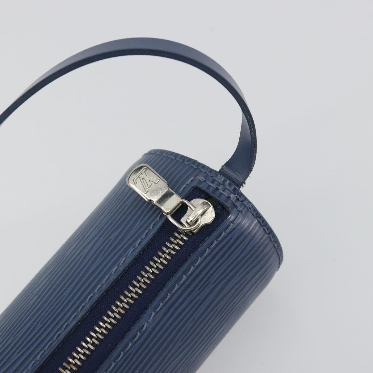 Louis Vuitton Soufflot Pochette Epi Leather, Blue, Leather, Clutch