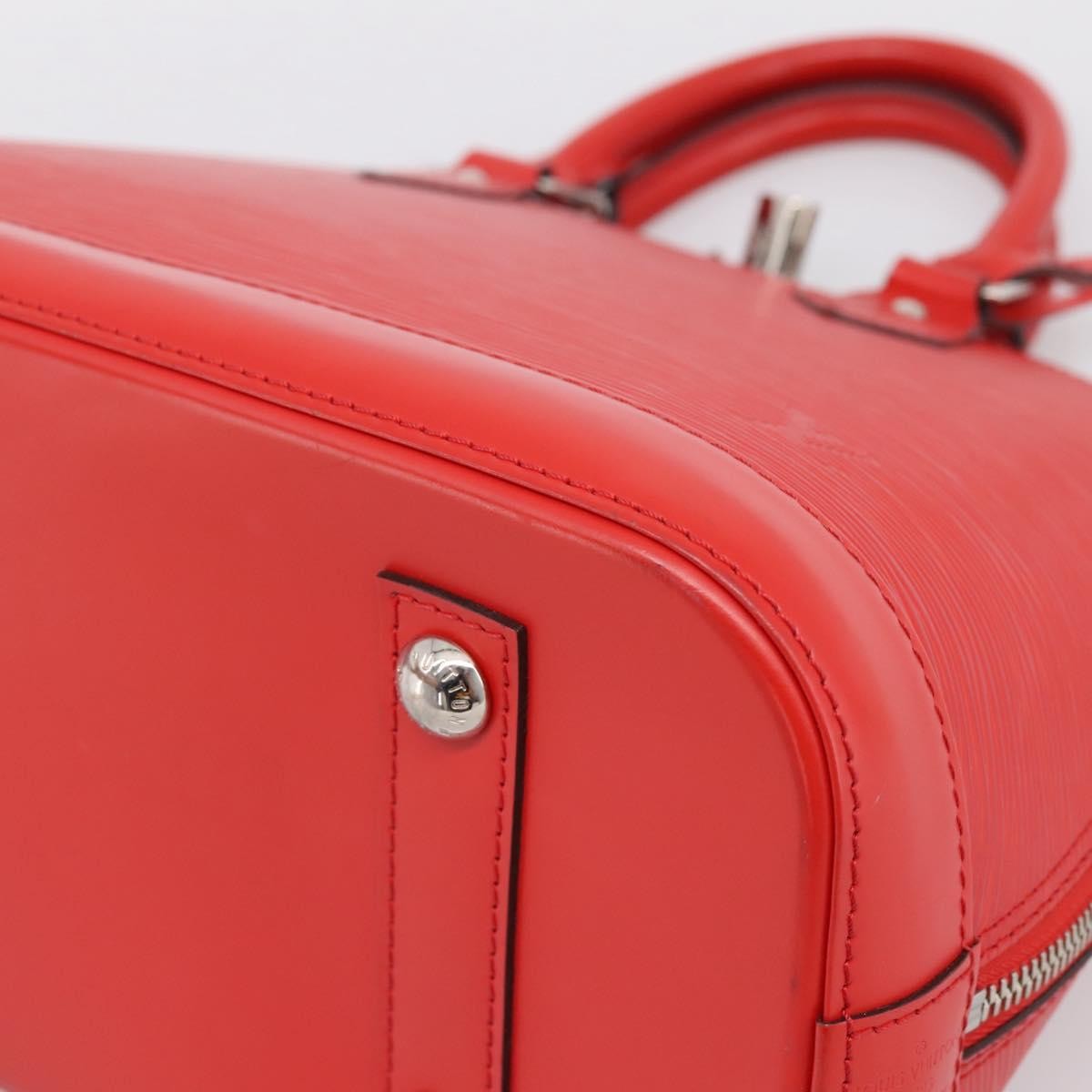Louis Vuitton Alma Epi, Red, Leather, Handbag