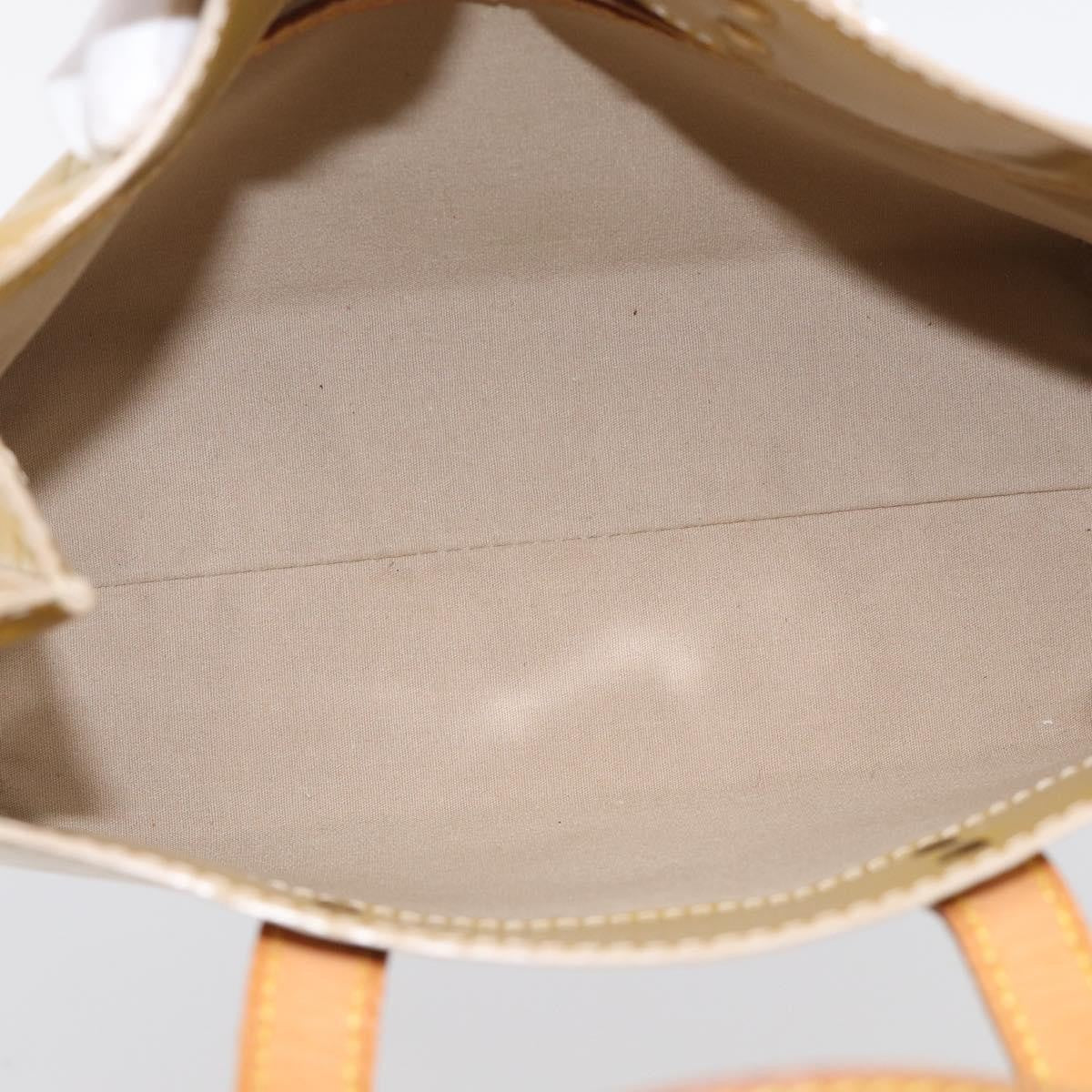 Louis Vuitton Reade Monogram Vernis, Beige, Patent Leather, Handbag