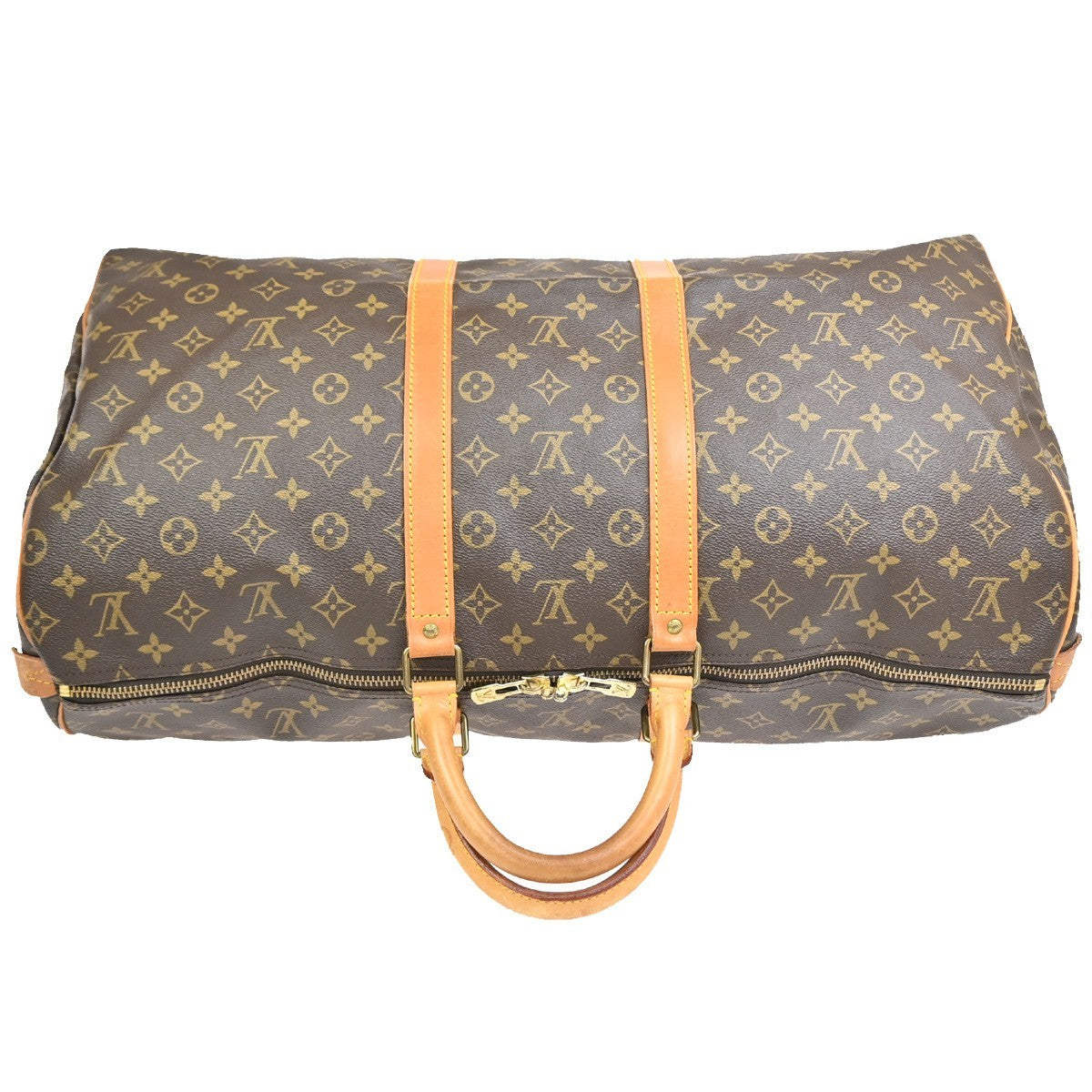 Louis Vuitton Keepall Monogram Canvas, Brown, Canvas, Travel Bag