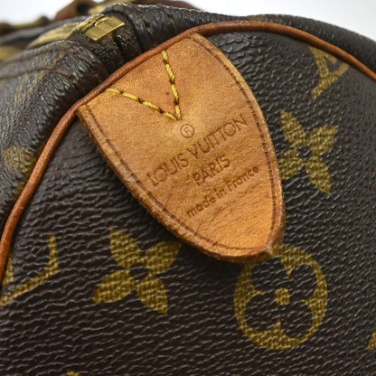Louis Vuitton Speedy Monogram Canvas, Brown, Canvas, Handbag