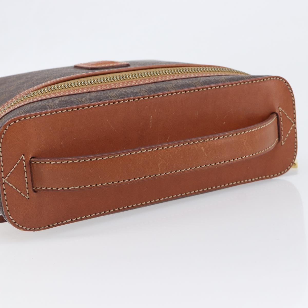 Celine Macadam Vanity Canvas, Brown, Canvas, Clutch