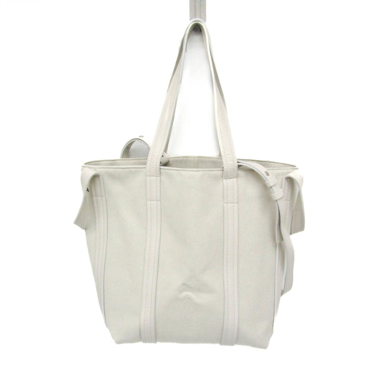Balenciaga Everyday 2.0 North South Canvas and leather, White, Canvas, Tote Bag