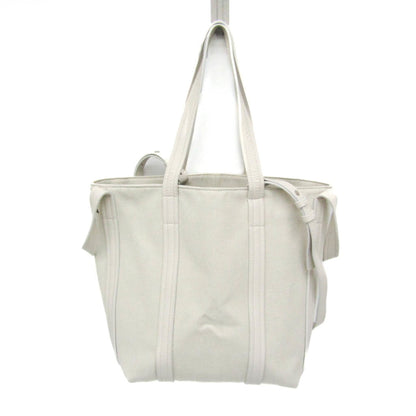 Balenciaga Everyday 2.0 North South Canvas and leather, White, Canvas, Tote Bag