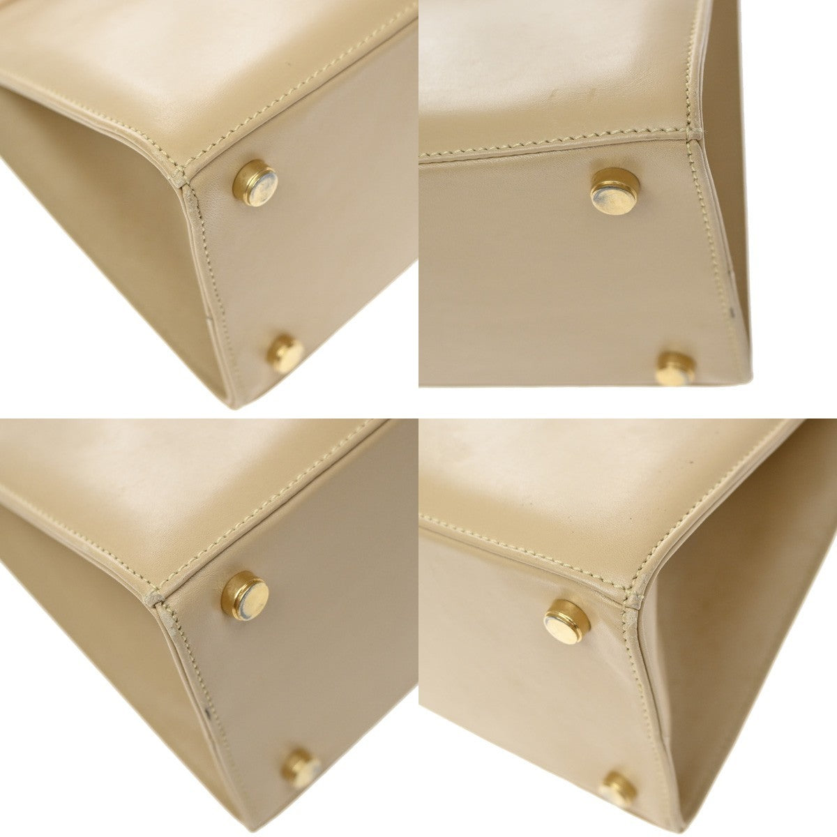 Salvatore Ferragamo Convertible Vara Bow Tote Leather, Beige, Leather, Handbag
