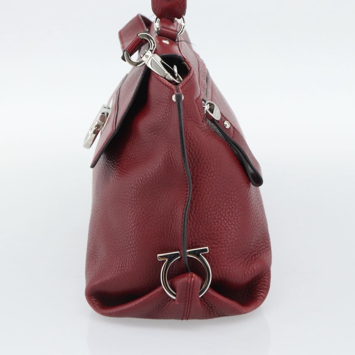 Salvatore Ferragamo Sofia Satchel Leather, Red, Leather, Handbag