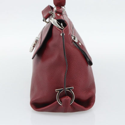 Salvatore Ferragamo Sofia Satchel Leather, Red, Leather, Handbag