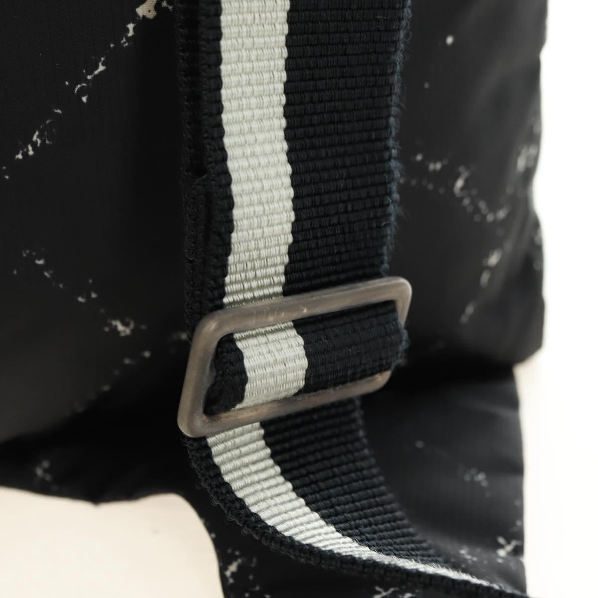 Chanel Travel Line Lock Printed Nylon, Black, Nylon, Backpack
