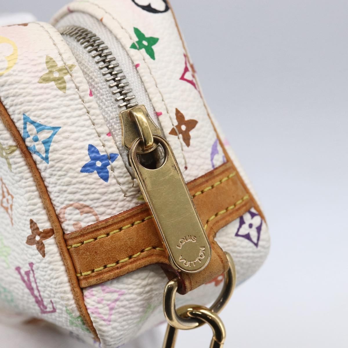 Louis Vuitton Wapity Trousse Monogram Multicolor, White, Canvas, Clutch
