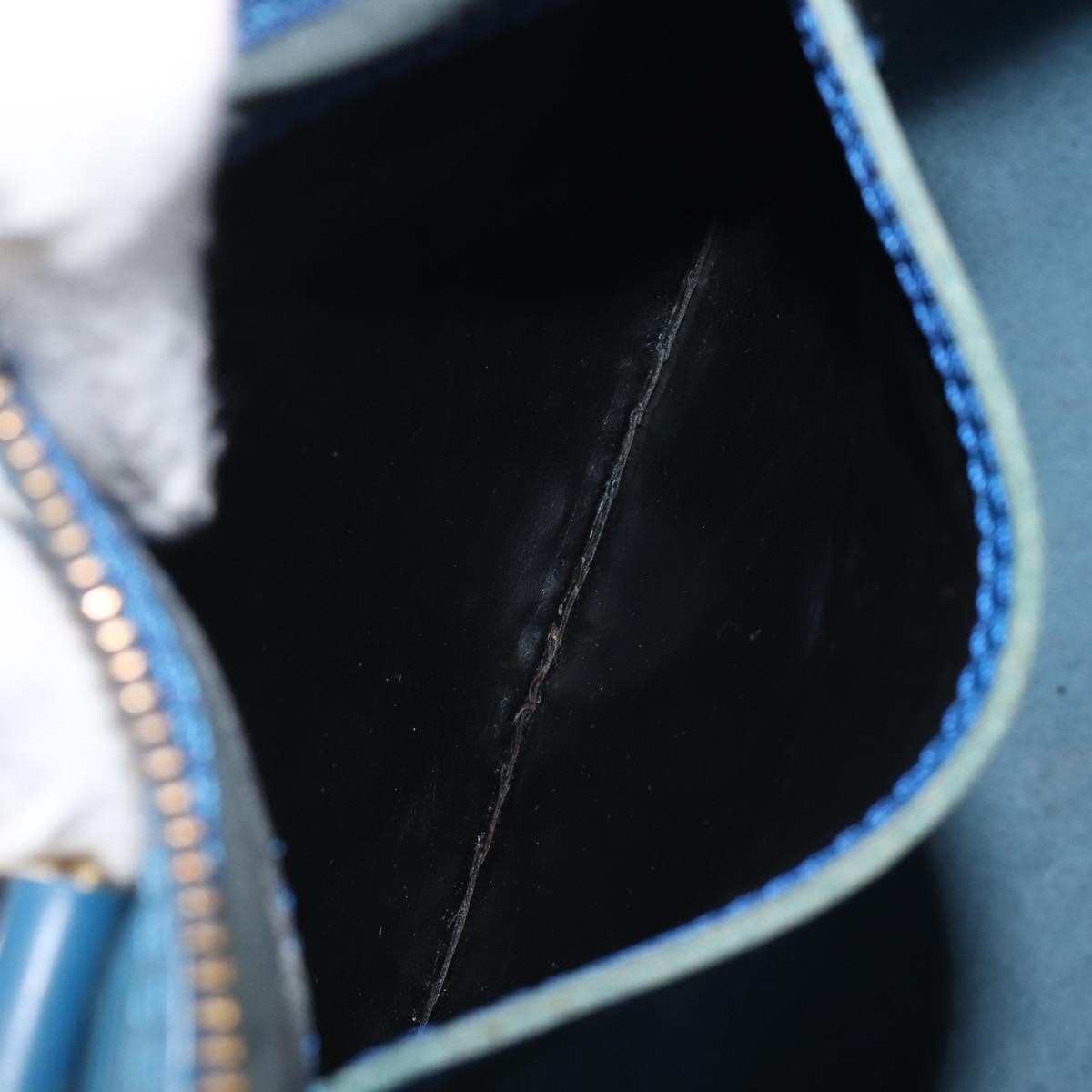 Louis Vuitton Speedy Epi Leather, Blue, Leather, Handbag
