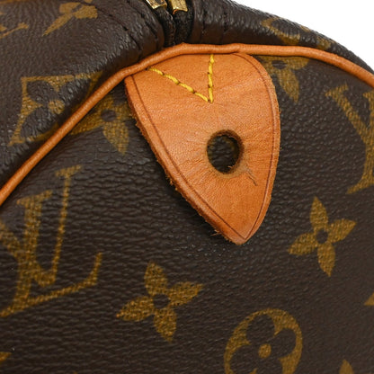 Louis Vuitton Speedy Monogram, Brown, Canvas, Handbag
