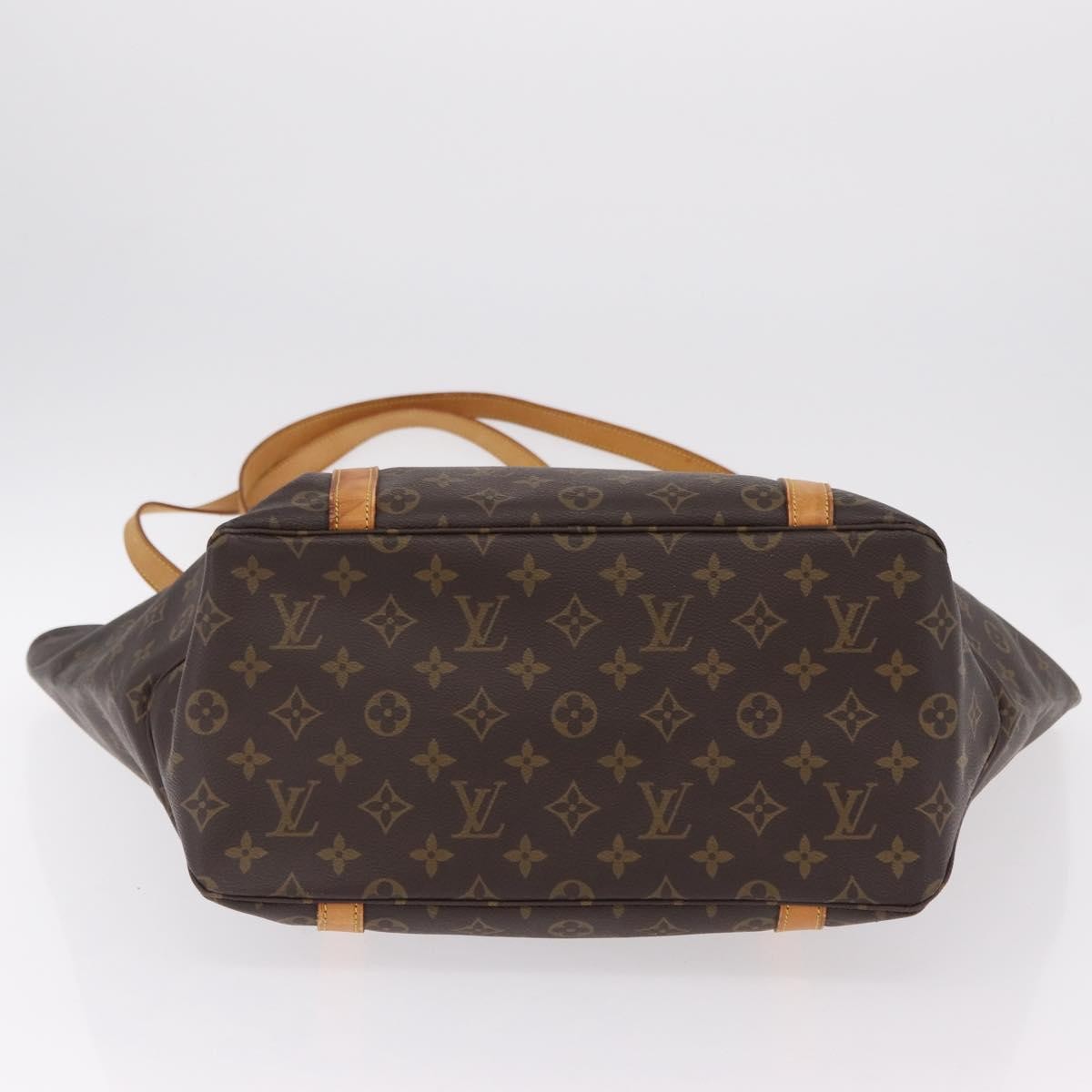 Louis Vuitton Shopping Sac Monogram Canvas, Brown, Canvas, Handbag