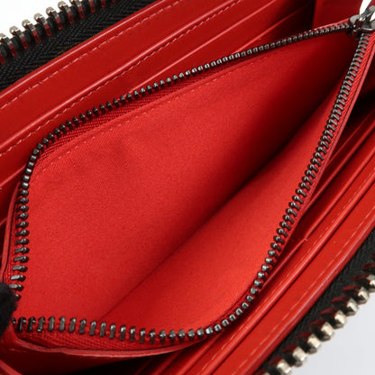 Christian Louboutin Panettone Spiked Leather, Black, Leather, Wallet