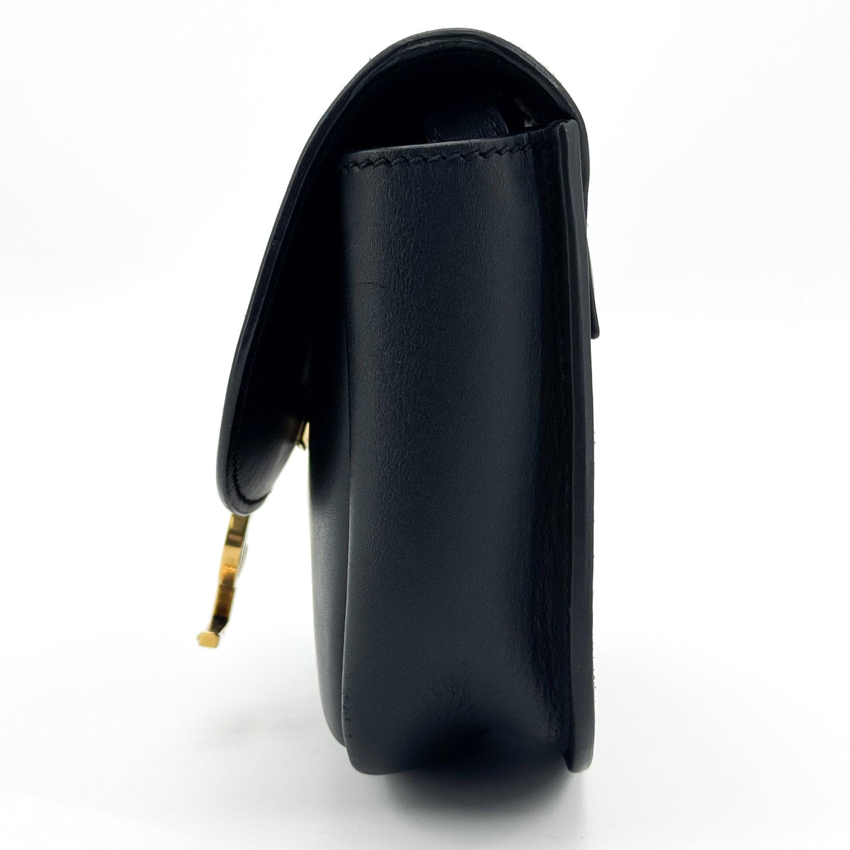 Saint Laurent Kaia Leather, Black, Leather, Shoulder Bag