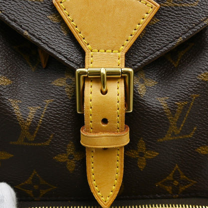 Louis Vuitton Vintage Montsouris Monogram Canvas, Brown, Canvas, Backpack