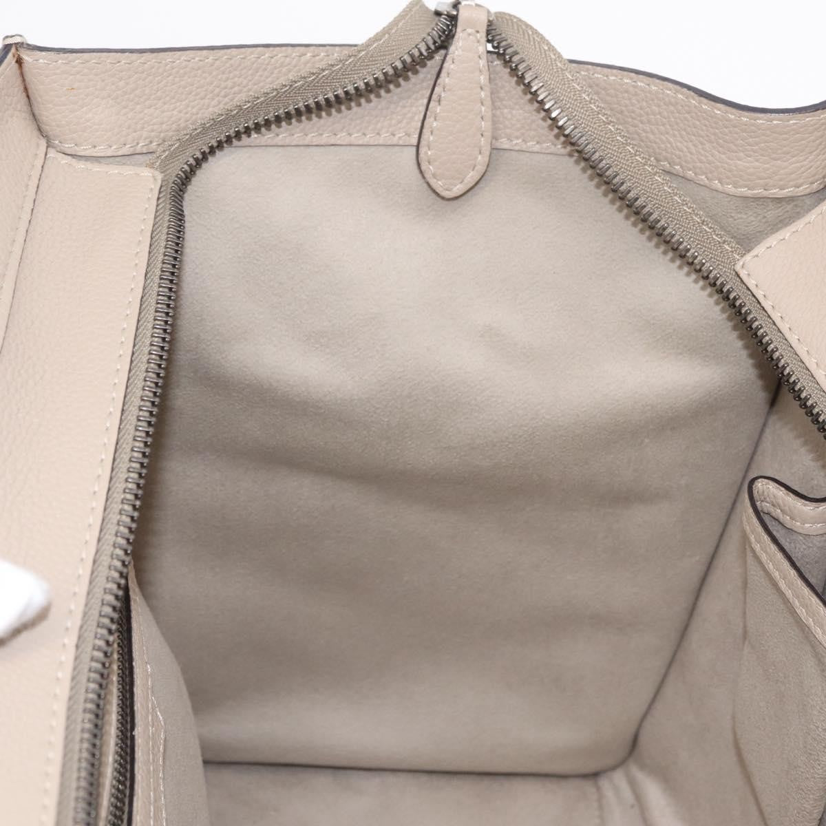 Celine Luggage Smooth Leather, Beige, Leather, Handbag