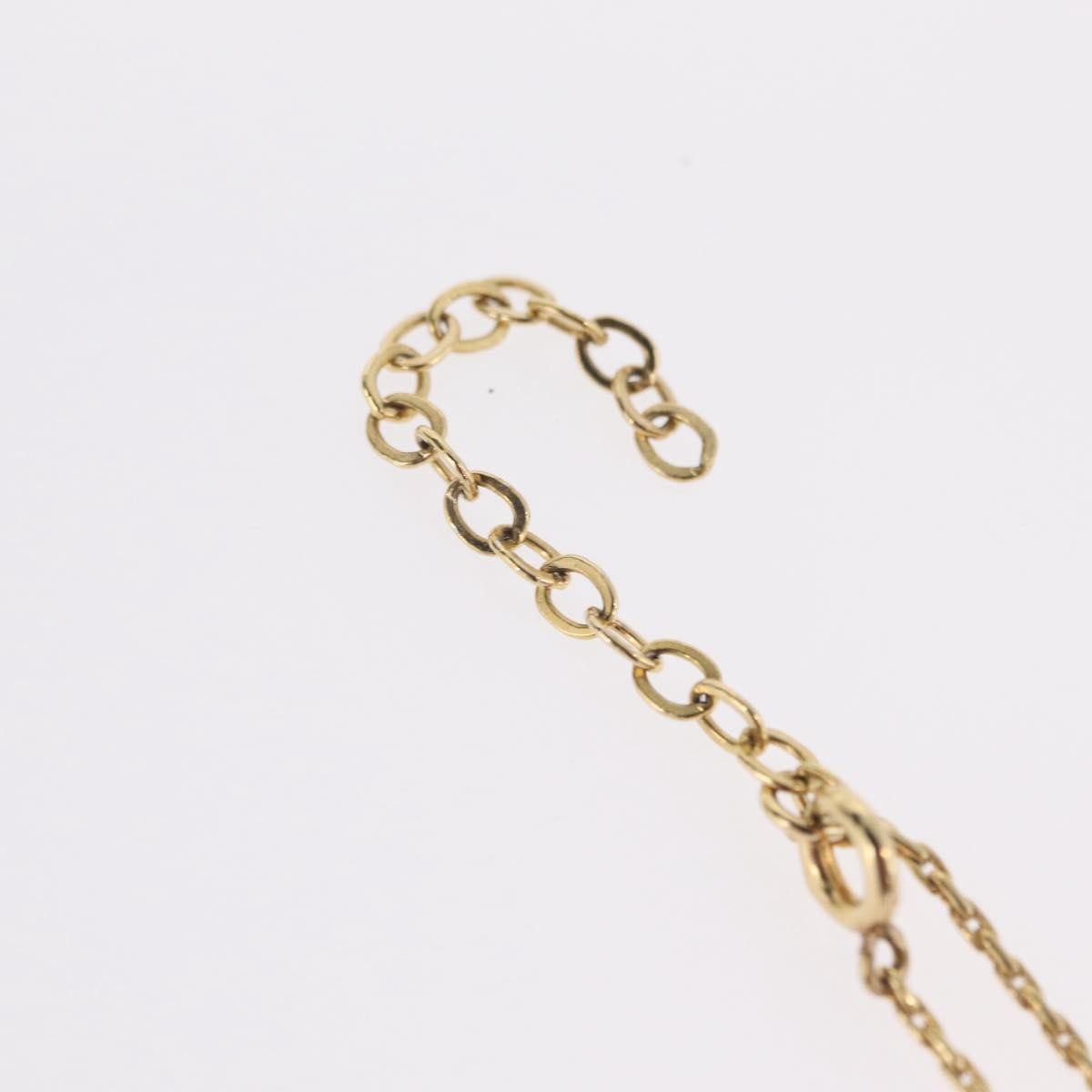 Christian Dior Logo Heart Pendant Metal, Gold, Metal, Necklace