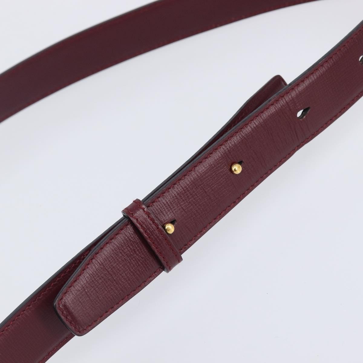 Cartier Must de cartier Leather, Burgundy, Leather, Shoulder Bag