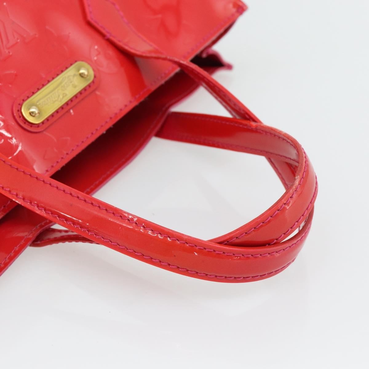 Louis Vuitton Wilshire Monogram Vernis, Pink, Patent Leather, Handbag