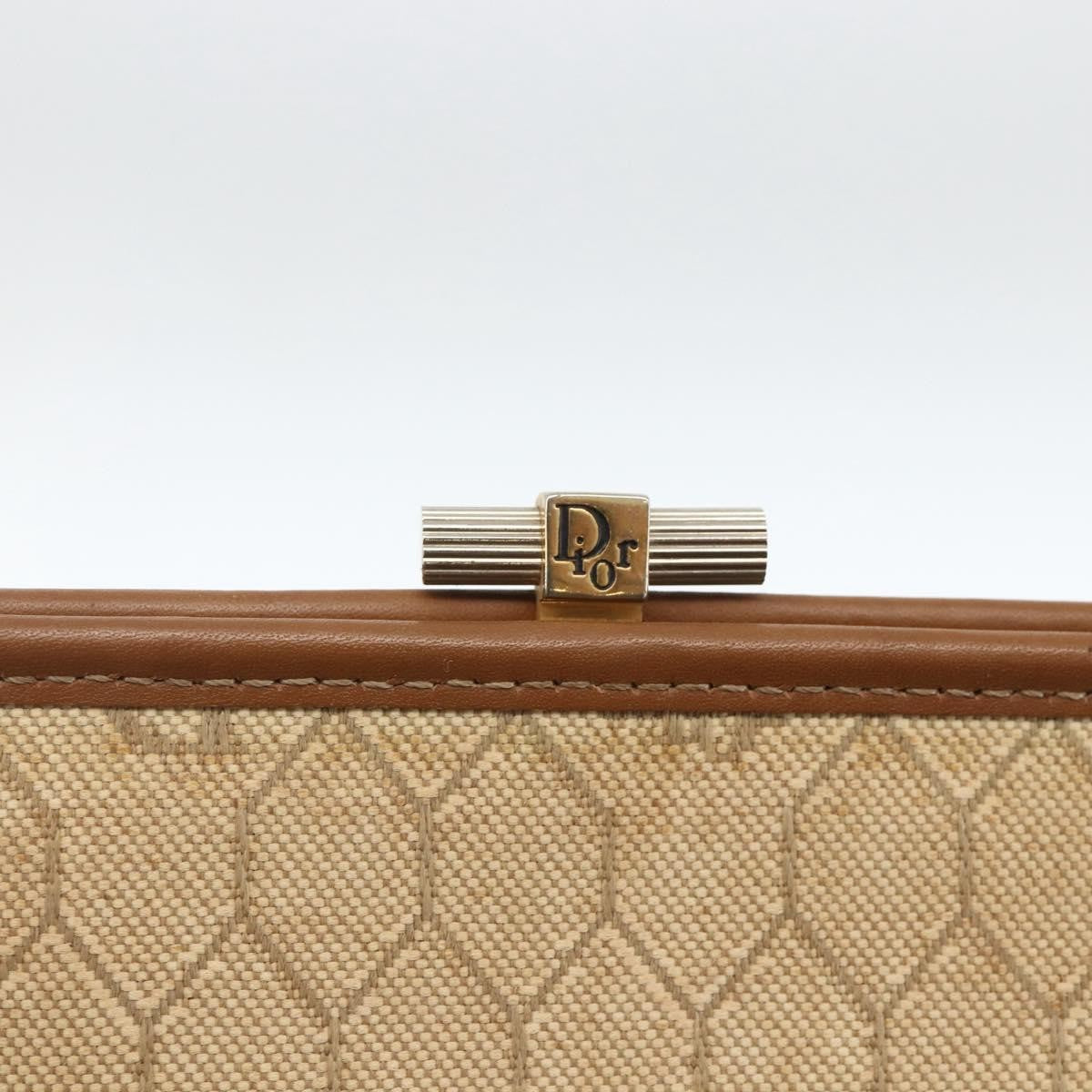 Christian Dior Vintage honeycomb clutch Canvas, Beige, Canvas, Clutch