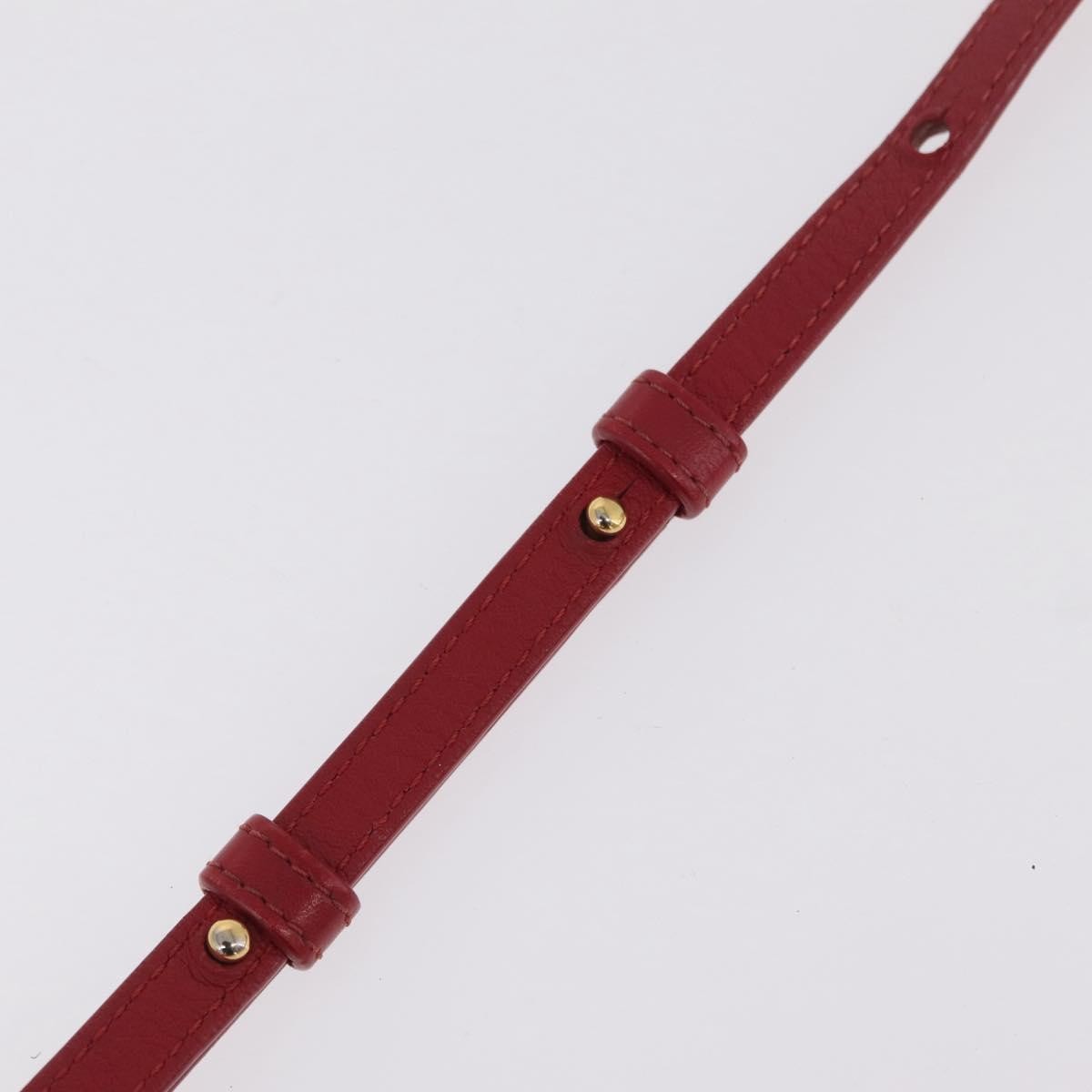 Celine Trio Leather, Red, Leather, Crossbody Bag
