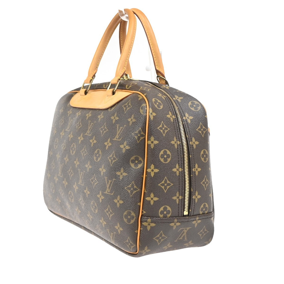 Louis Vuitton Deauville Monogram Canvas, Brown, Leather, Handbag