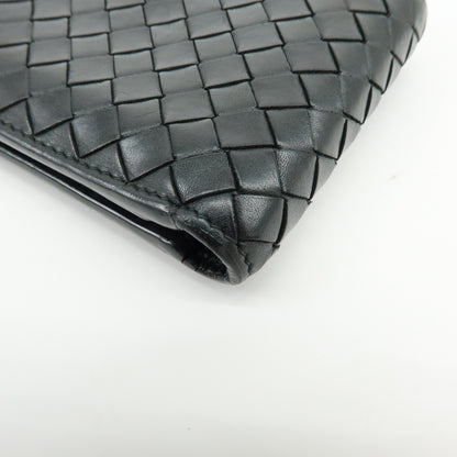 Bottega Veneta Bifold Intrecciato Nappa, Black, Leather, Wallet