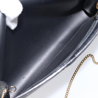 Christian Dior Vintage Honeycomb chain Canvas, Black, Canvas, Shoulder Bag