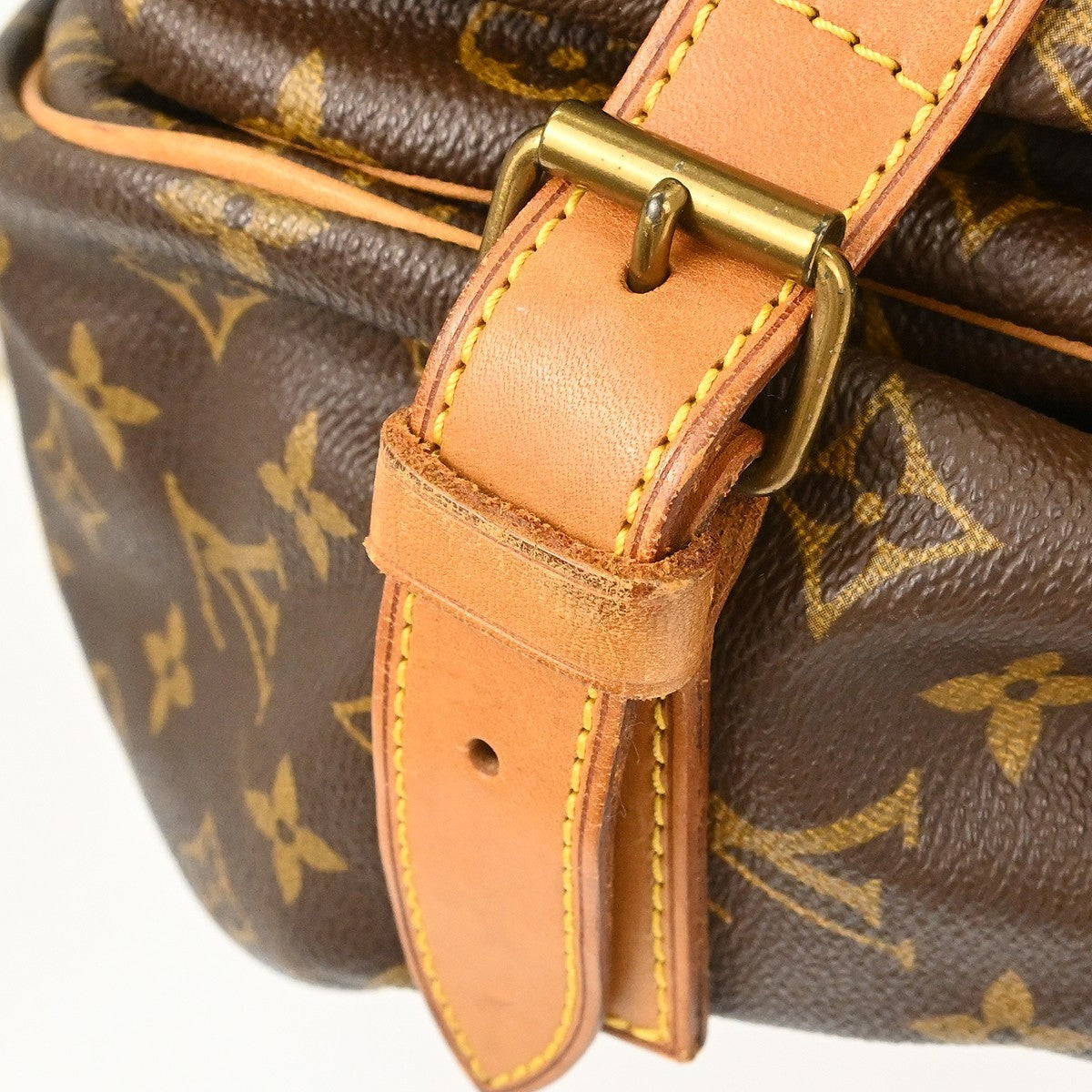 Louis Vuitton Saumur Monogram Canvas, Brown, Canvas, Shoulder Bag