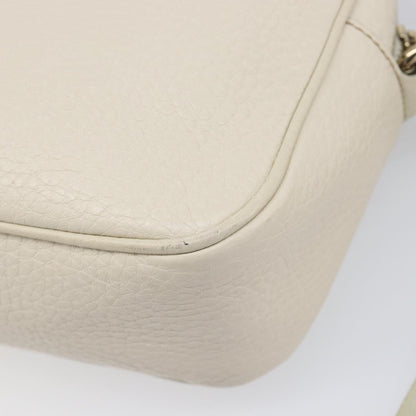 Gucci Soho Disco Leather, White, Leather, Shoulder Bag