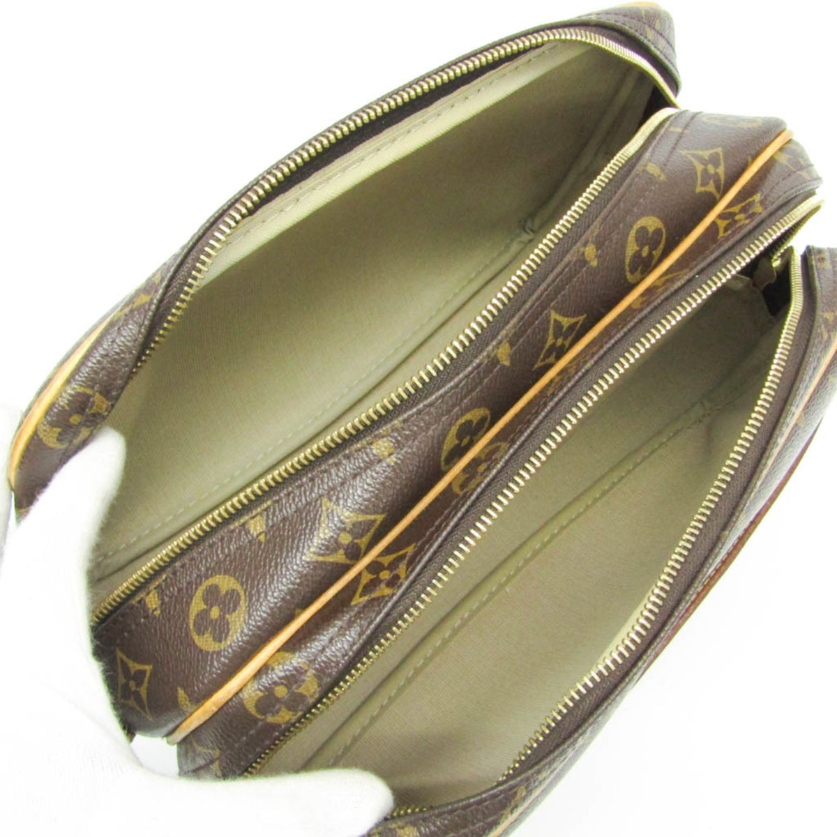 Louis Vuitton Reporter Monogram Canvas, Brown, Canvas, Shoulder Bag