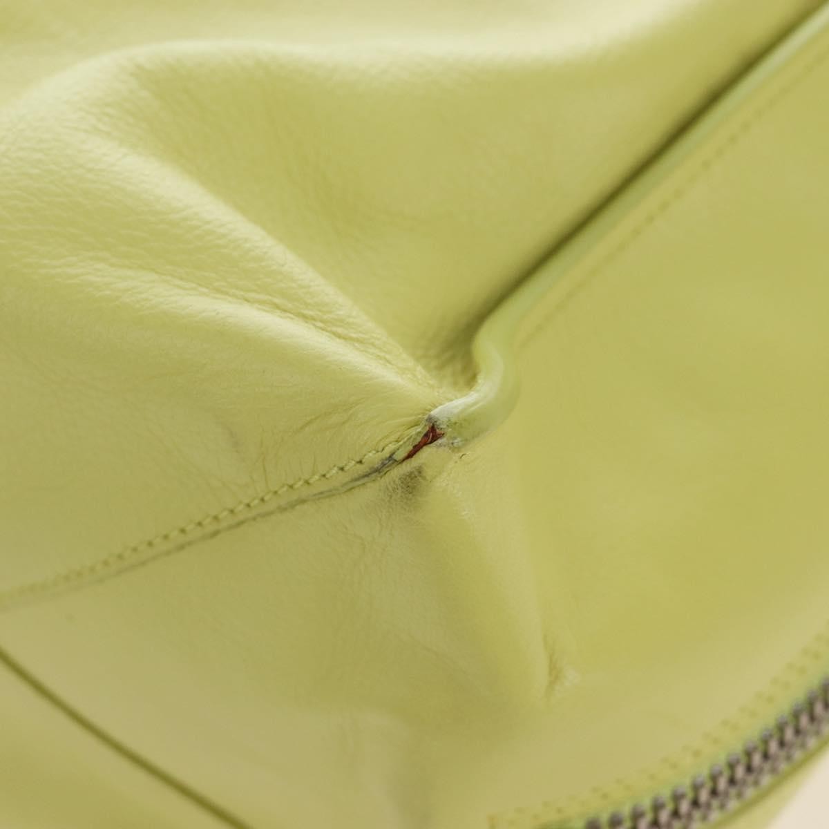 Balenciaga Papier A4 Zip Around Classic Studs Leather, Yellow, Leather, Handbag