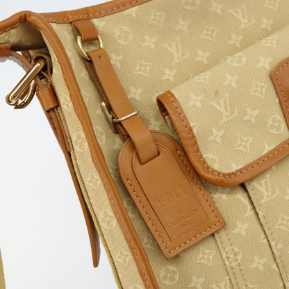 Louis Vuitton Mary Kate Messenger Mini Lin, Beige, Canvas, Shoulder Bag