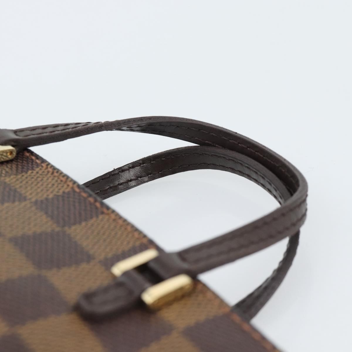 Louis Vuitton Manosque Pochette Damier, Brown, Canvas, Clutch