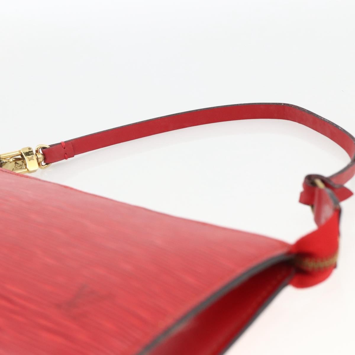 Louis Vuitton Pochette Accessoires Epi Leather, Red, Leather, Clutch