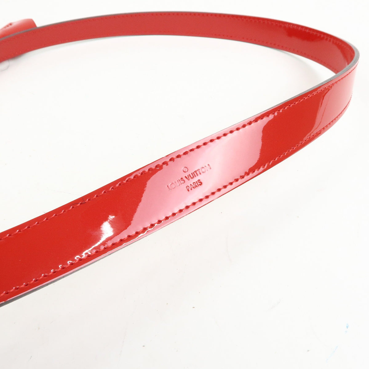 Louis Vuitton Montaigne Monogram Vernis, Red, Patent Leather, Handbag