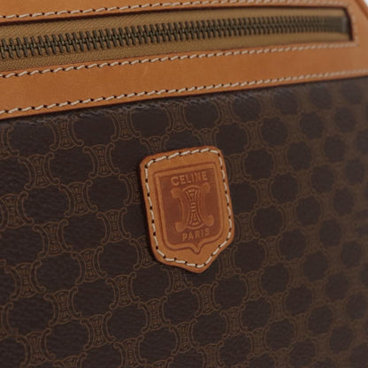 Celine Backpack Leather, Brown, Canvas, Backpack