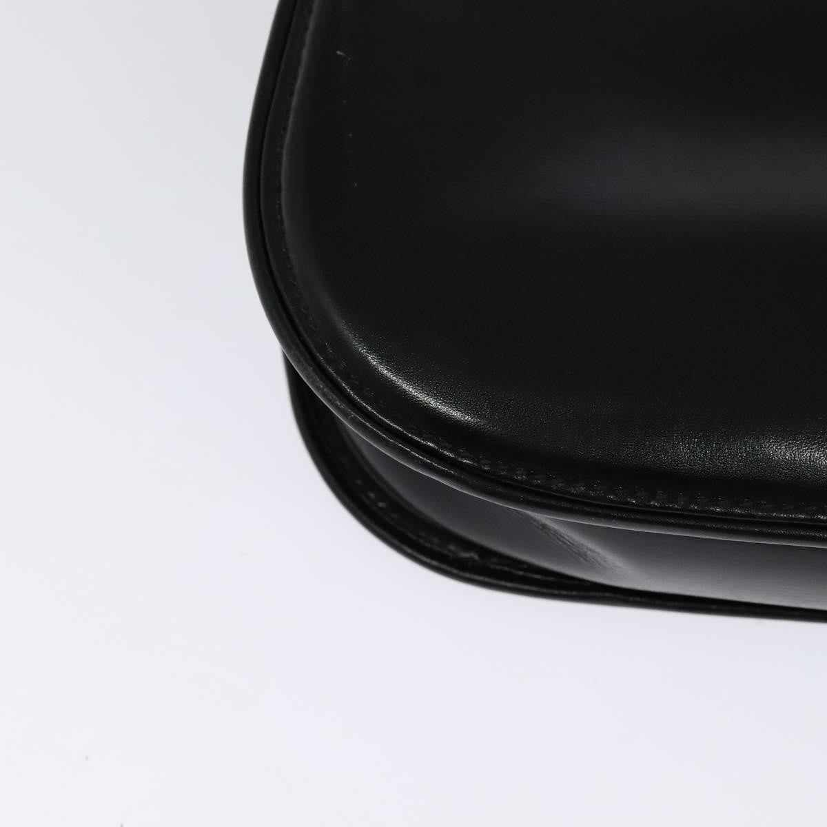 Gucci Vintage Leather, Black, Leather, Shoulder Bag