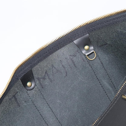 Louis Vuitton Keepall Epi Leather, Black, Leather, Travel Bag