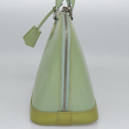Louis Vuitton Alma Electric Epi Leather, Green, Patent Leather, Handbag