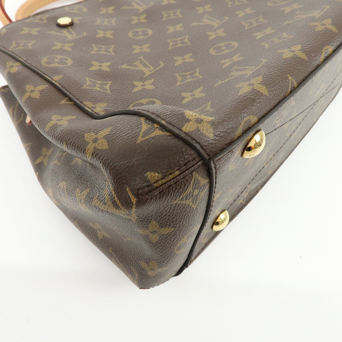 Louis Vuitton Montaigne Monogram Canvas, Brown, Canvas, Handbag