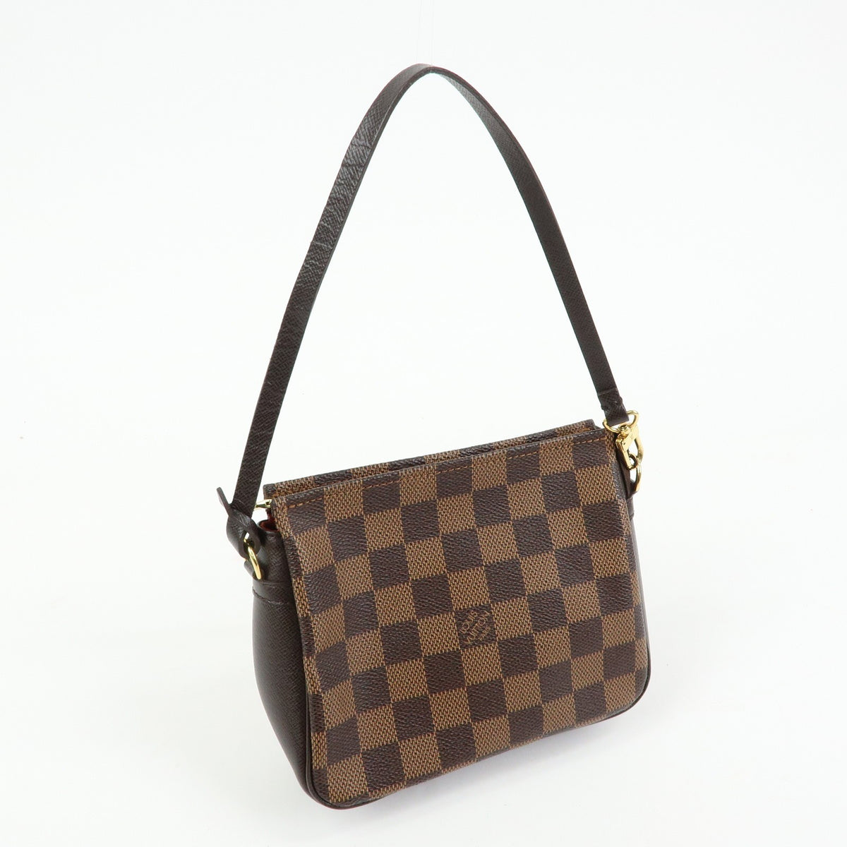 Louis Vuitton Trousse Make Up Damier, Brown, Canvas, Clutch